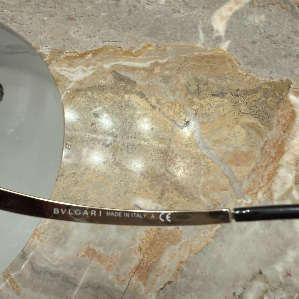Bvlgari Women's Sunglasses with Black and Gold Frame - Picture 3 of 6